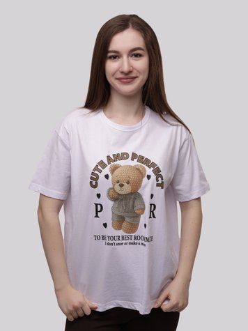 Футболка жіноча S Білий COOL STUFF (718485-S) 718485-S фото