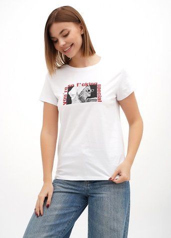 Футболка жіноча OneSize Білий (659828-OneSize) 659828-OneSize фото