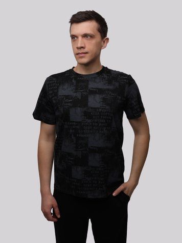 Футболка чоловіча S Чорний M@C (708374-S) 708374-S фото