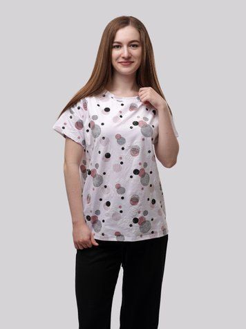 Футболка жіноча OneSize Білий M@C (706504-OneSize) 706504-OneSize фото
