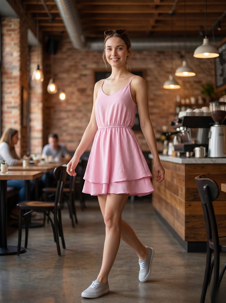 Сарафан женский 42 Розовый (748037-42) 748037-42 фото
