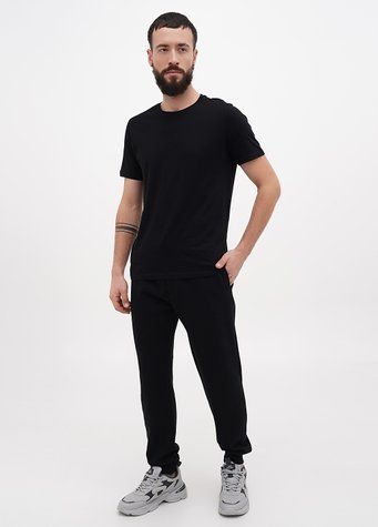 Штани спортивні чоловічі S Чорний GARMENT RESOURCES (646132-S) 646132-S фото