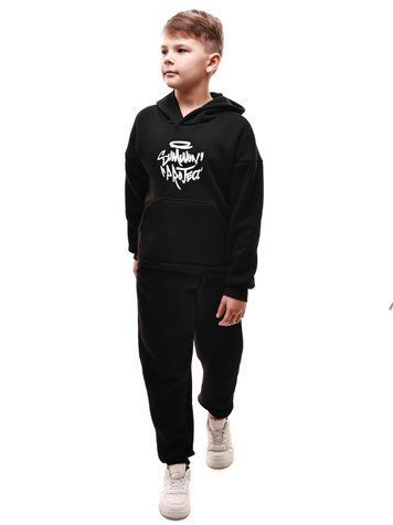 Костюм спортивний для хлопчика 128 Чорний ДЖОЙ (708491-128) 708491-128 фото