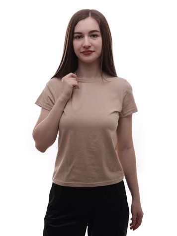 Футболка жіноча 42 Бежевий (704181-42) 704181-42 фото