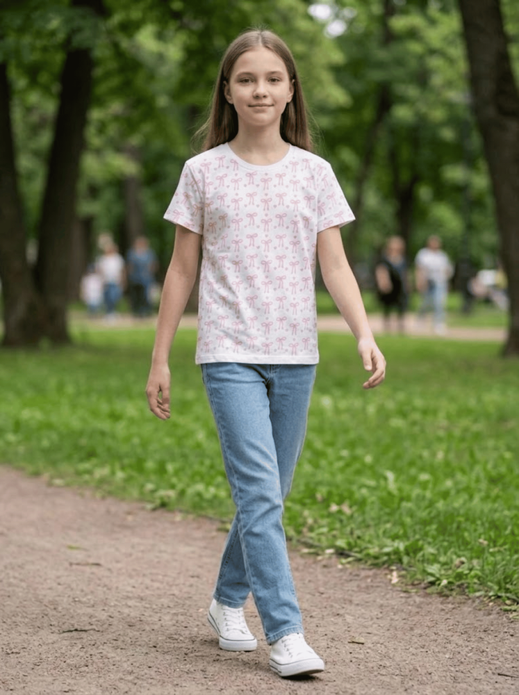 Футболка для девочки подростка 128 Белый (722997-128) 722997-128 фото