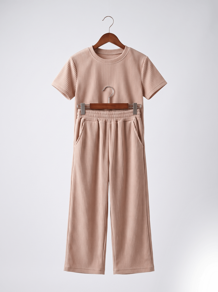 Костюм брючний для дівчинки 104 Бежевий TOP STYLE (710054-104) 710054-104 фото