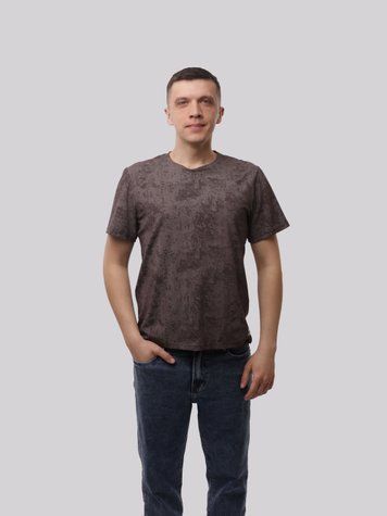 Футболка мужская 50 Темно-коричневий NEW KROP (708548-50) 708548-50 фото