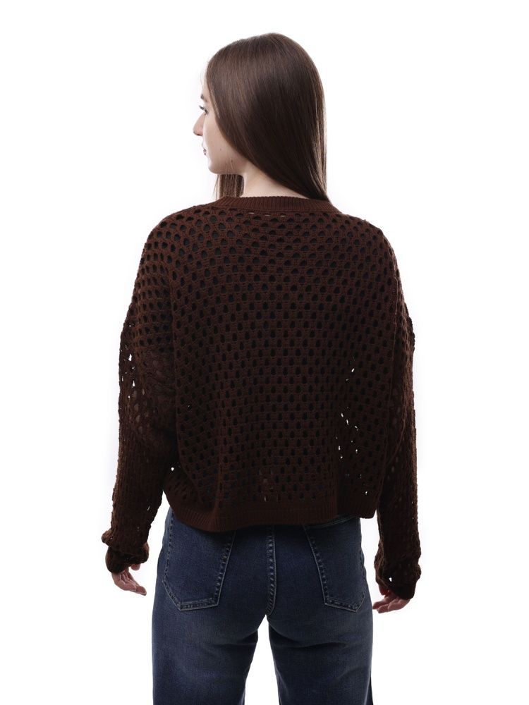 Светр жіночий OneSize Темно-коричневий NARSACE (712702-OneSize)* 712702-OneSize фото