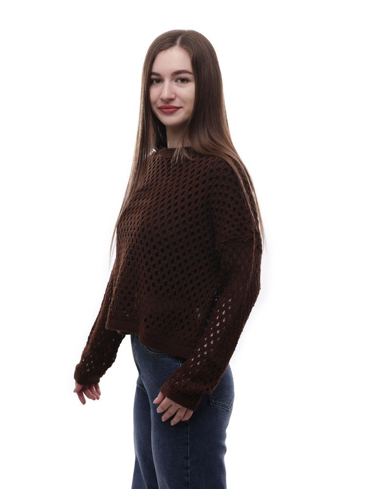 Светр жіночий OneSize Темно-коричневий NARSACE (712702-OneSize)* 712702-OneSize фото