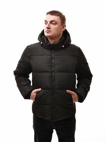 Куртка зимова чоловіча 46 Чорний (694258-46) 694258-46 фото