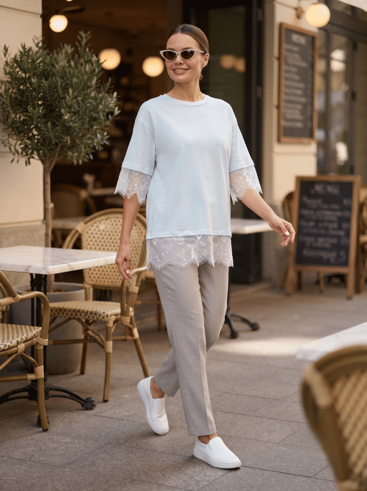 Блузка женская OneSize Голубой MMC (756579-OneSize) 756579-OneSize фото