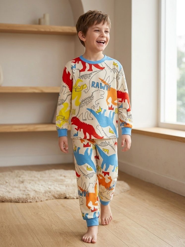 Пижама для мальчика 104 Белый MINIMODA (750954-104) 750954-104 фото