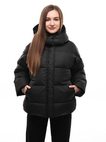 Куртка джинсова жіноча 42 Чорний (688589-42) 688589-42 фото