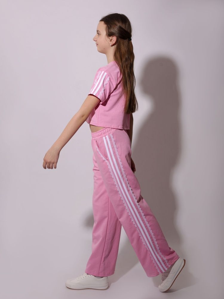 Костюм брючный для девочки подростка 128 Розовый HAPPY BABY (720055-128) 720055-128 фото