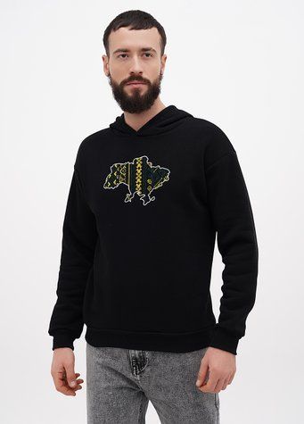 Толстовка чоловіча 48 Чорний YESSS (665438-48) 665438-48 фото