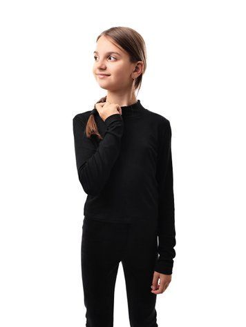 Гольф трикотажный для девочки 2XS Черный NANA (688507-2XS) 688507-2XS фото