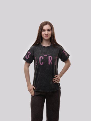 Футболка женская S Черный PONCIK (715028-S) 715028-S фото