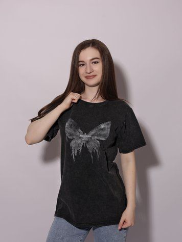Футболка жіноча OneSize Темно-сірий FASHION (712416-OneSize) 712416-OneSize фото