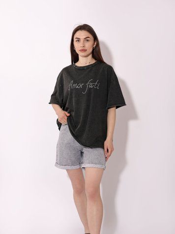 Футболка женская S Темно-серый TVIY LOOK (713597-S) 713597-S фото