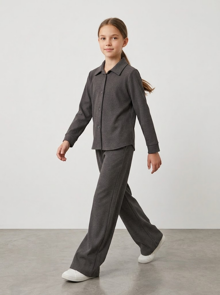 Костюм брючний для дівчинки підлітка 128 Сірий STREET FASHION (750818-128) 750818-128 фото