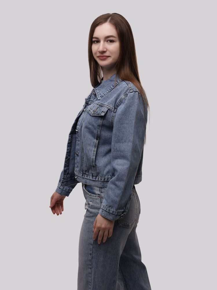 Куртка джинсова жіноча S Синій YULIA (704170-S)* 704170-S фото