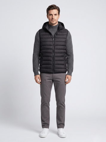 Жилетка чоловіча S Чорний (737392-S) 737392-S фото