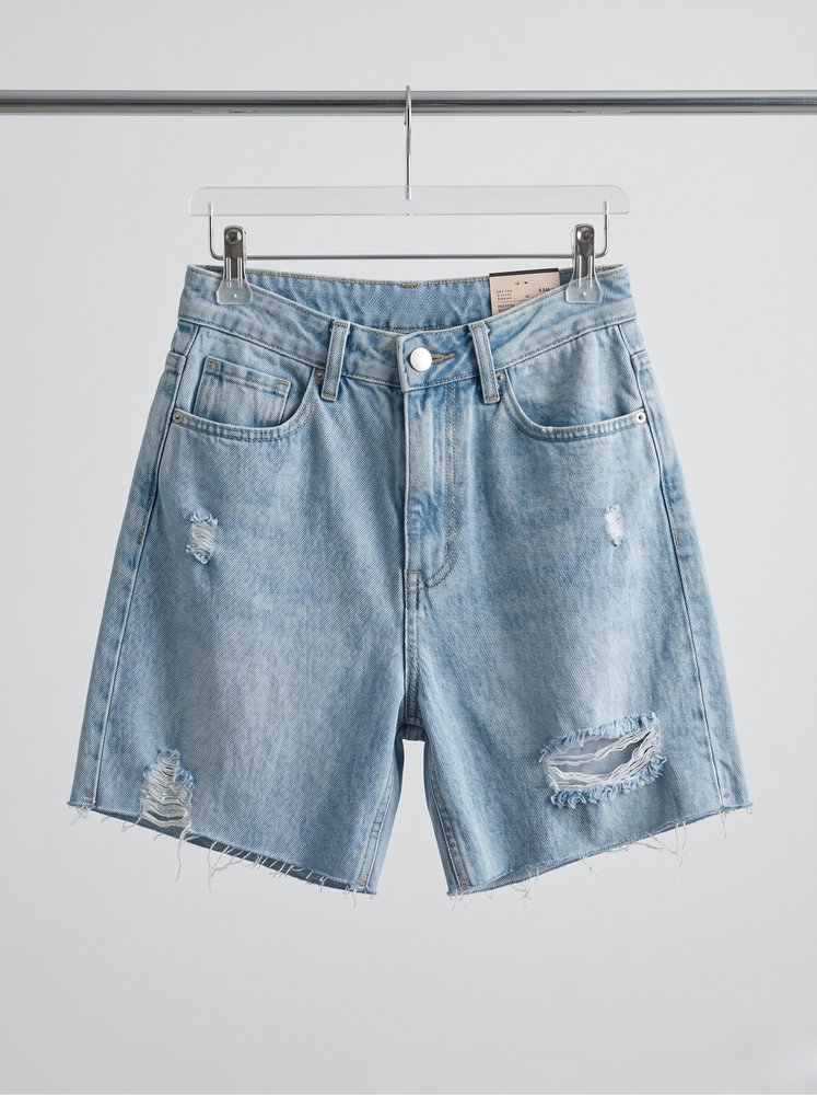 Шорти джинсові жіночі 34 Світло-сірий WOMAN DENIM (735061-34) 735061-34 фото