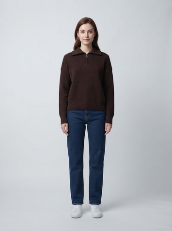 Светр жіночий OneSize Коричневий M@C (725572-OneSize) 725572-OneSize фото