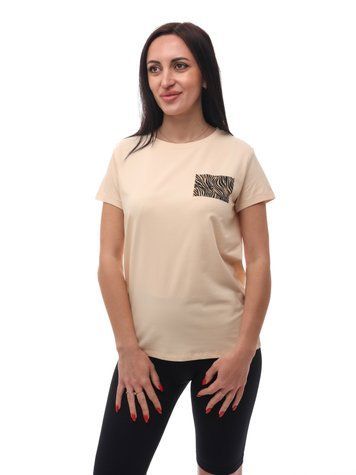 Футболка женская OneSize Бежевый EST.1991 (673692-OneSize) 673692-OneSize фото