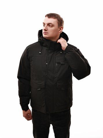 Куртка зимова чоловіча M Чорний FASHION (693799-M) 693799-M фото