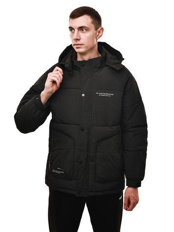 Куртка зимова чоловіча M Чорний FASHION (693793-M) 693793-M фото