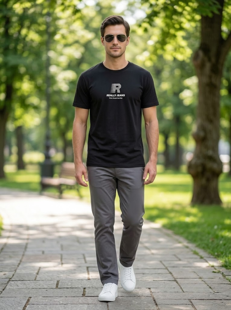 Футболка чоловіча M Синій MIKA (737065-M) 737065-M фото