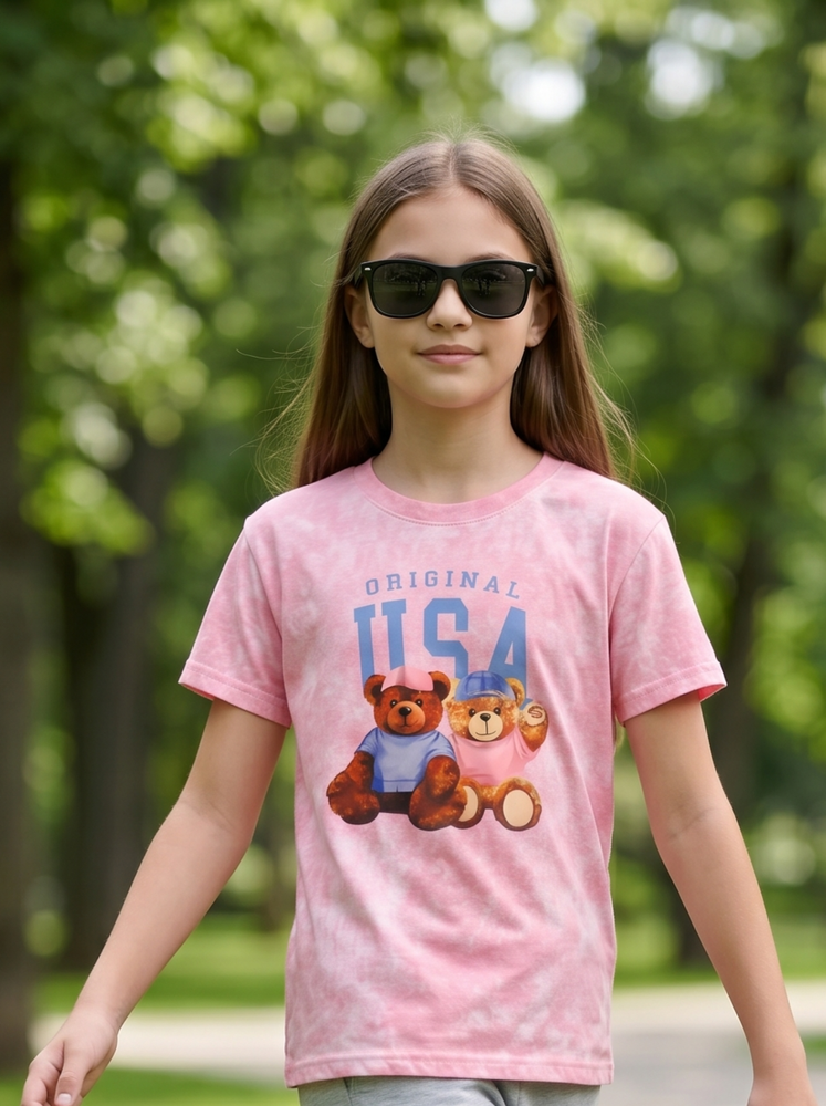 Футболка для девочки подростка 128 Розовый (750662-128) 750662-128 фото