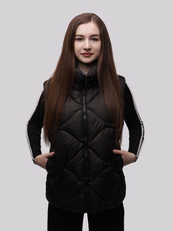 Жилетка жіноча 46 Чорний КРІСТІ (703560-46) 703560-46 фото