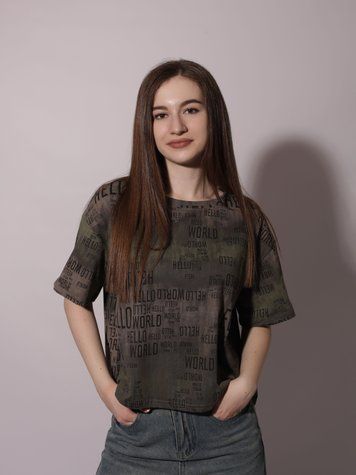 Футболка жіноча OneSize Хакі FASHION (712421-OneSize) 712421-OneSize фото