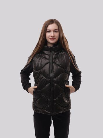 Жилетка жіноча 46 Чорний NATALI TEX (706026-46) 706026-46 фото