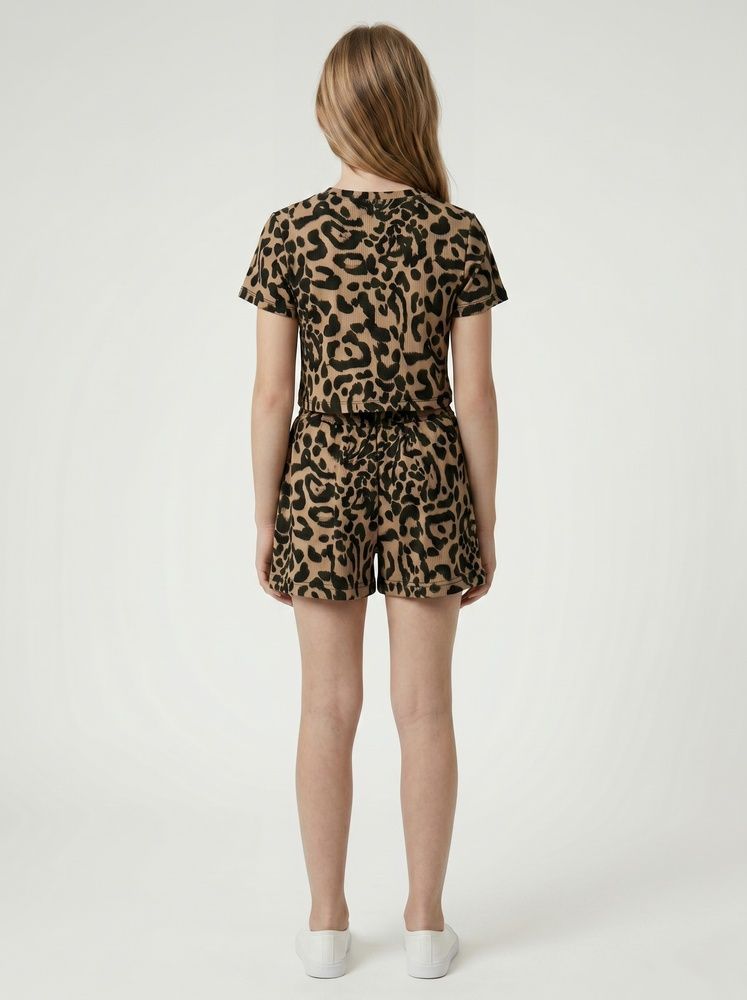 Костюм з шортами для дівчинки підлітка 128 Бежевий TOP STYLE (733509-128) 733509-128 фото