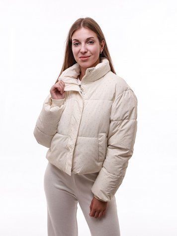 Куртка джинсова жіноча S Молочний M@C (683907-S) 683907-S фото