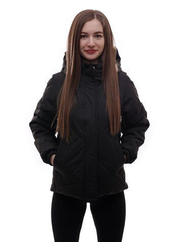 Куртка демісезонна жіноча S Чорний (699146-S) 699146-S фото