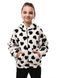 Толстовка для дівчинки 128 Чорно-білий STREET FASHION (702333-128) 702333-128 фото 1
