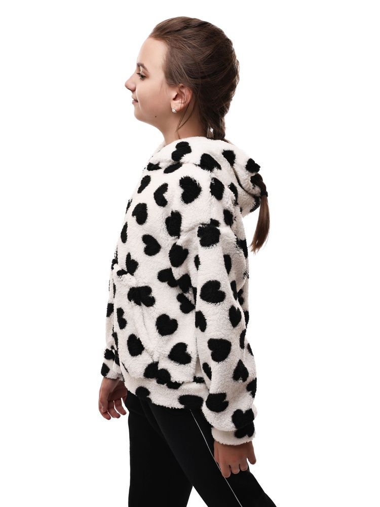 Толстовка для дівчинки 128 Чорно-білий STREET FASHION (702333-128) 702333-128 фото