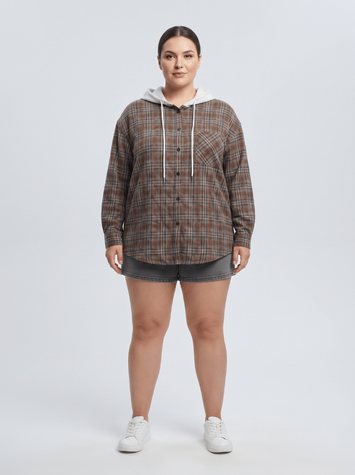 Сорочка жіноча XL Темно-коричневий M@C (730156-XL) 730156-XL фото