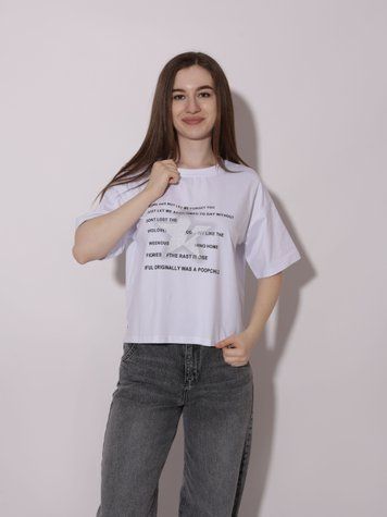 Футболка жіноча OneSize Білий (715121-OneSize) 715121-OneSize фото