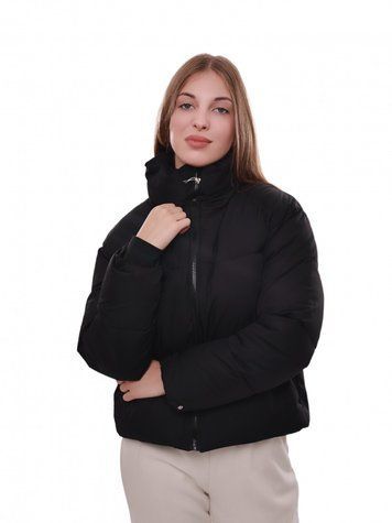 Куртка джинсова жіноча S Чорний (684029-S) 684029-S фото