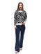 Светр жіночий OneSize Чорно-білий COLLECTION (699581-OneSize) 699581-OneSize фото 1