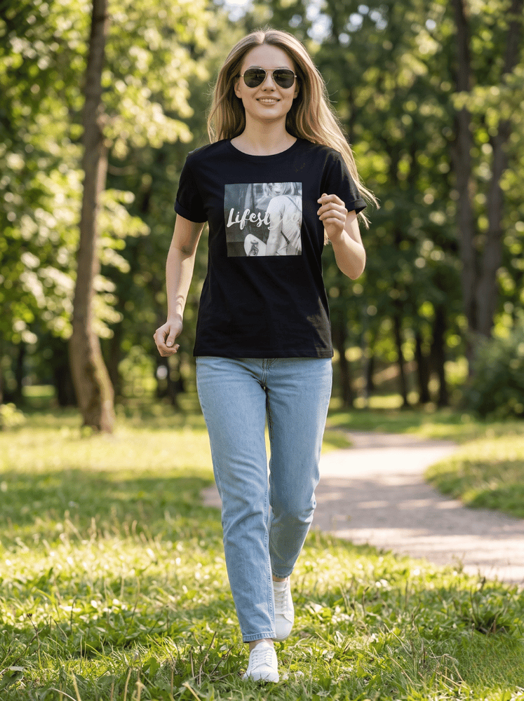 Футболка женская OneSize Черный FASHION (736673-OneSize) 736673-OneSize фото