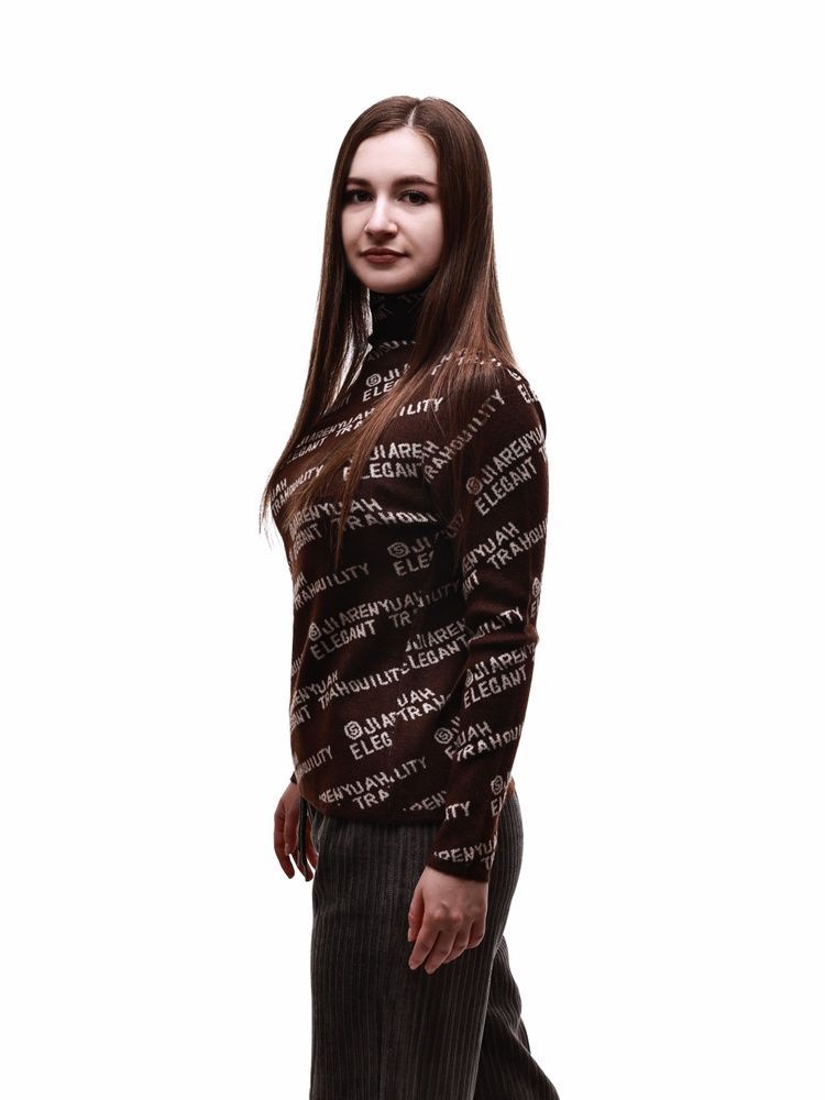 Гольф в'язаний жіночий OneSize Коричневий MELLI (690572-OneSize) 690572-OneSize фото