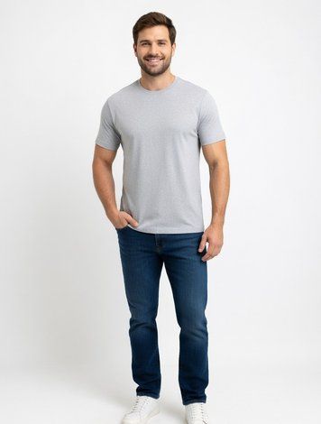 Футболка чоловіча 52 Світло-сірий (727819-52) 727819-52 фото