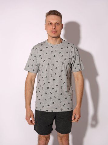 Футболка мужская S Светло-серый LUMO (715419-S) 715419-S фото