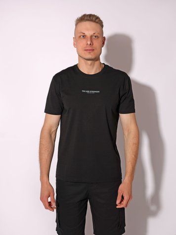 Футболка чоловіча M Чорний MIKA (737049-M) 737049-M фото